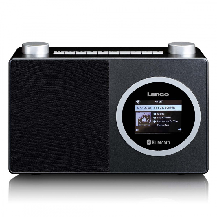 Lenco Internetradio med färgdisplay och Bluetooth® Black Lenco Internetradio med färgdisplay och Bluetooth® Black