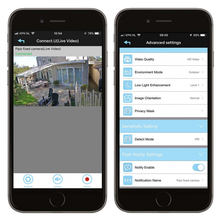 Alecto Wi-Fi-kamera för utomhusbruk Svart