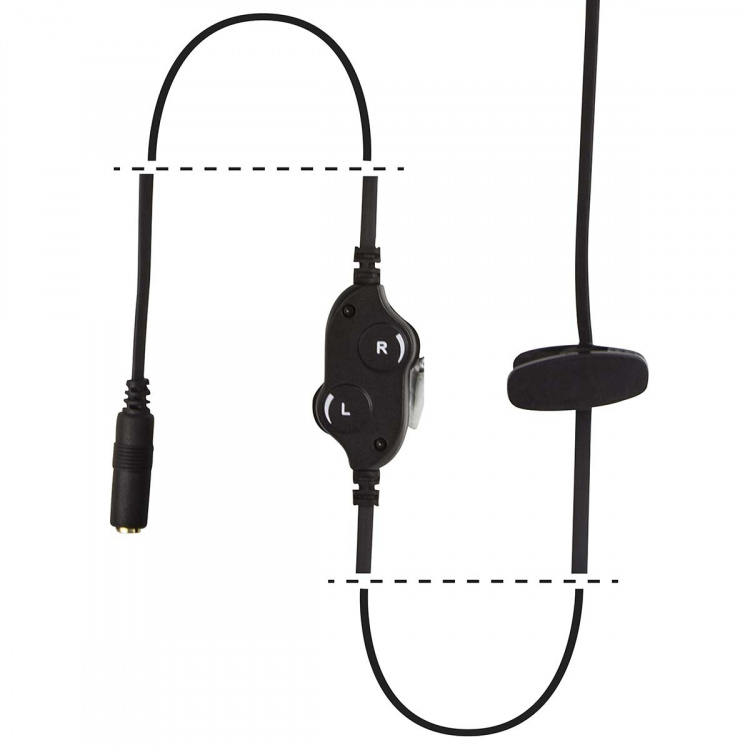 Fysic Hörlurar med volymkontroll Fysic Hörlurar med volymkontroll