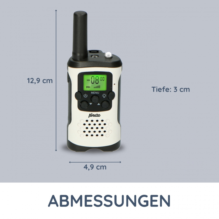 Alecto Sats med 2 komradioapparater 7 km Vit / Svart
