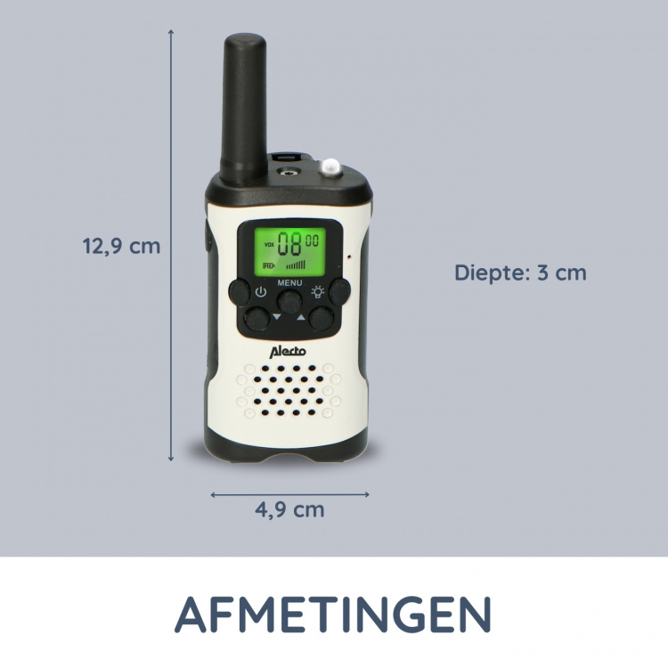 Alecto Sats med 2 komradioapparater 7 km Vit / Svart