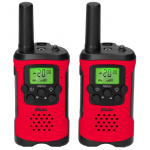 Alecto Set med 2 walkie talkiesmed räckvidd upp till 7 kilometer Röd / Svart Alecto Set med 2 walkie talkiesmed räckvidd upp till 7 kilometer Röd / Svart