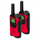 Alecto Set med 2 walkie talkiesmed räckvidd upp till 7 kilometer Röd / Svart Alecto Set med 2 walkie talkiesmed räckvidd upp till 7 kilometer Röd / Svart