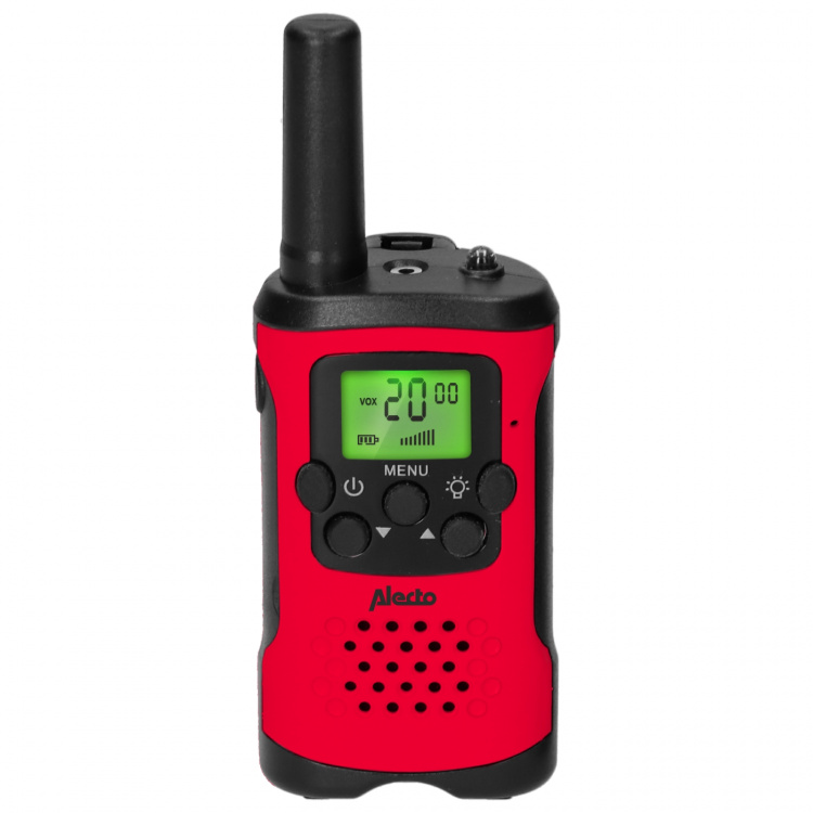 Alecto Set med 2 walkie talkiesmed räckvidd upp till 7 kilometer Röd / Svart Alecto Set med 2 walkie talkiesmed räckvidd upp till 7 kilometer Röd / Svart