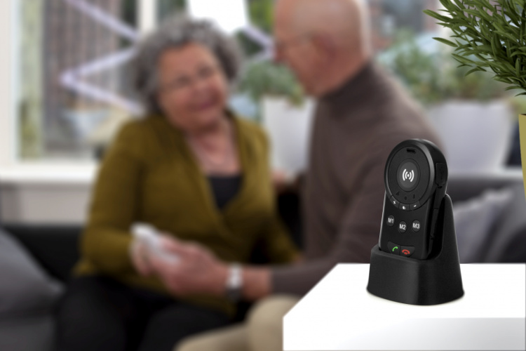 Fysic SOS-panikknapp med GPS-tracker för seniorer Svart Fysic SOS-panikknapp med GPS-tracker för seniorer Svart