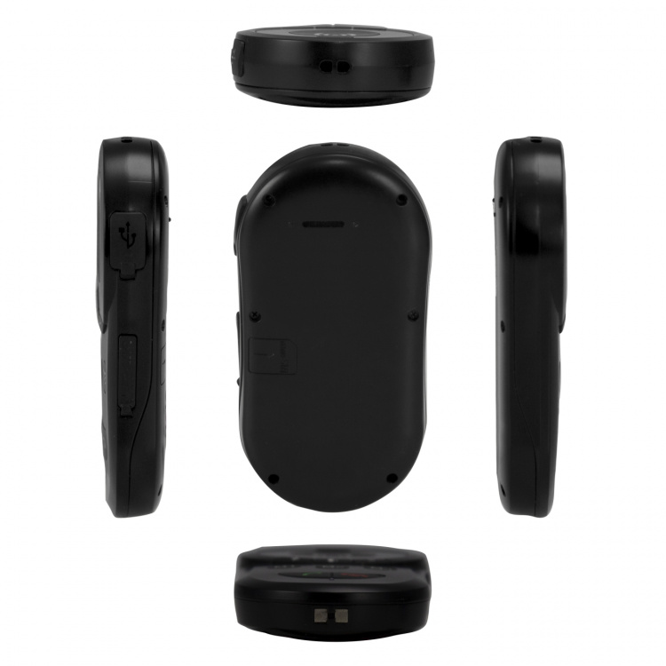 Fysic SOS-panikknapp med GPS-tracker för seniorer Svart Fysic SOS-panikknapp med GPS-tracker för seniorer Svart