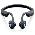 Lenco Bone Conduction Bluetooth-hörlurar Svart