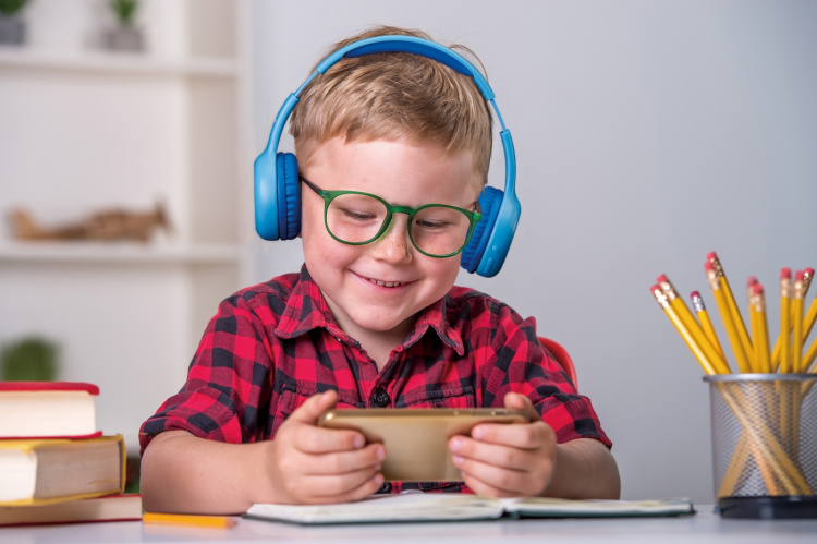 Lenco Vikbara Bluetooth®-hörlurar för barn Blå Lenco Vikbara Bluetooth®-hörlurar för barn Blå