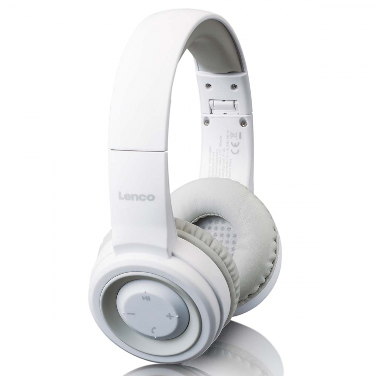 Lenco Bluetooth® stänkskyddade hörlurar Vit