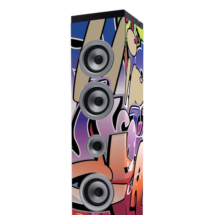 ICES Speakertower med Bluetooth®, PLL FM-radio, USB- och SD-spelare ICES Speakertower med Bluetooth®, PLL FM-radio, USB- och SD-spelare