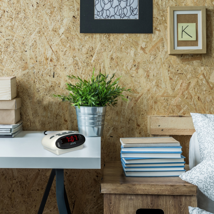 ICES Klockradio Vit ICES Klockradio Vit