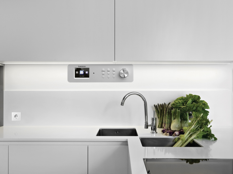 Lenco Internetradio för kök med FM White Lenco Internetradio för kök med FM White