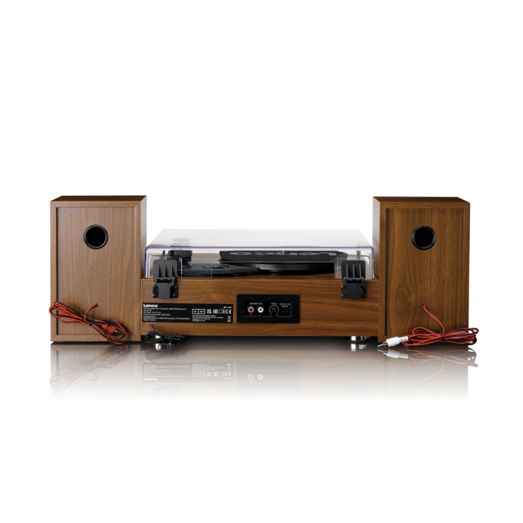 Lenco HiFi Stereoanläggning med skivspelare, DAB+/FM-radio och Bluetooth® Wood Lenco HiFi Stereoanläggning med skivspelare, DAB+/FM-radio och Bluetooth® Wood