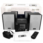 Lenco Mikroapparat med internet/ DAB+ radio Bluetooth® CD MP3 Svart