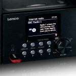 Lenco Mikroapparat med internet/ DAB+ radio Bluetooth® CD MP3 Svart