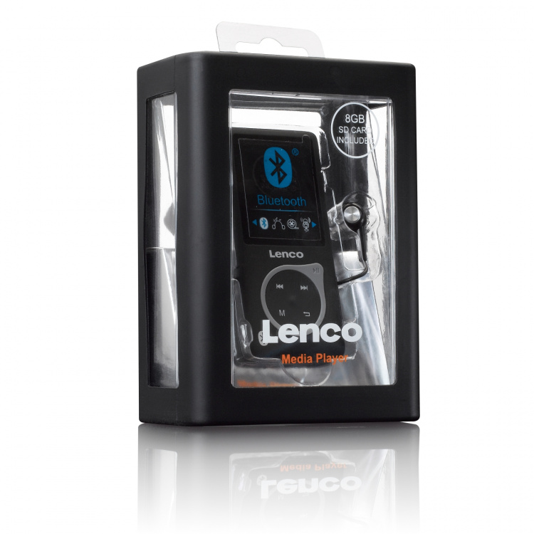 Lenco MP3/MP4-spelare med Bluetooth® Svart