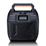 Lenco Kraftfull bärbar DAB+/FM-radio för utomhusbruk med Bluetooth® IPX5-vattentät Grå Lenco Kraftfull bärbar DAB+/FM-radio för utomhusbruk med Bluetooth® IPX5-vattentät Grå