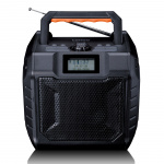 Lenco Kraftfull bärbar DAB+/FM-radio för utomhusbruk med Bluetooth® IPX5-vattentät Grå Lenco Kraftfull bärbar DAB+/FM-radio för utomhusbruk med Bluetooth® IPX5-vattentät Grå