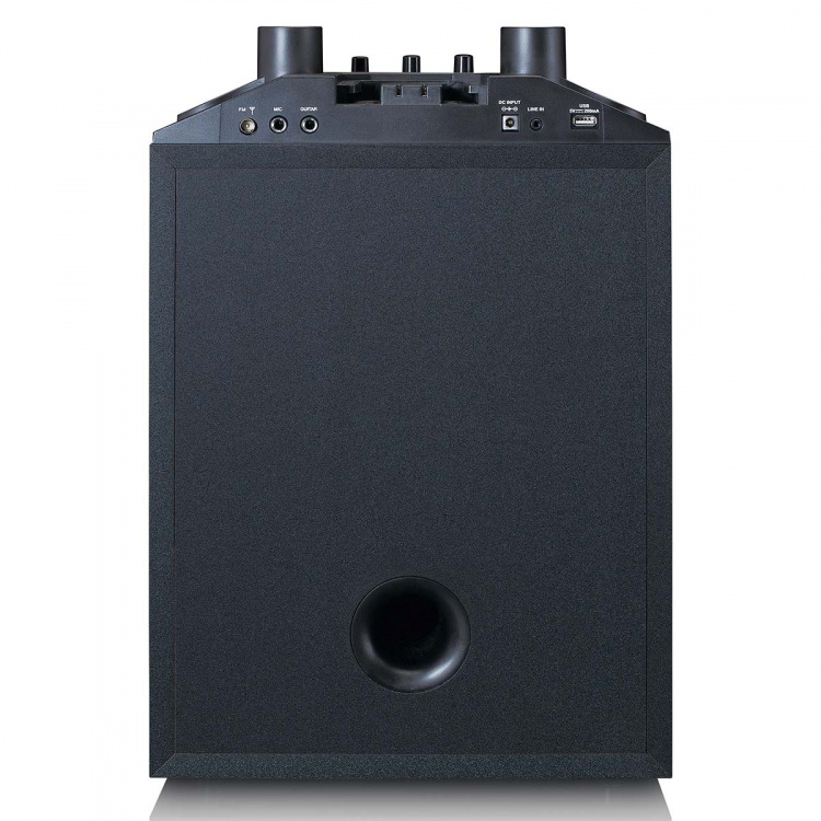 Lenco PA med subwoofer och avtagbar diskantpelare