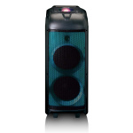 Lenco PA med LED-belysning i hela fronten och discokula Lenco PA med LED-belysning i hela fronten och discokula