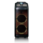 Lenco PA med LED-belysning i hela fronten och discokula Lenco PA med LED-belysning i hela fronten och discokula