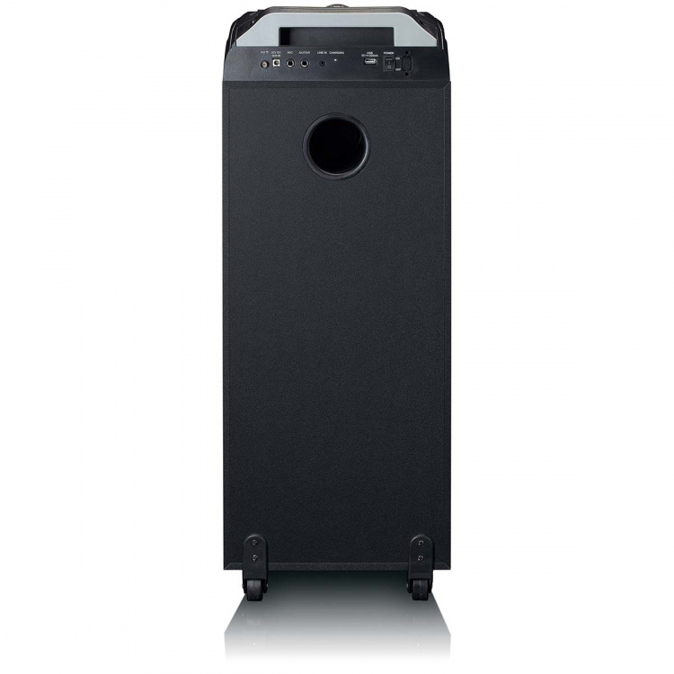 Lenco PA med LED-belysning i hela fronten och discokula Lenco PA med LED-belysning i hela fronten och discokula