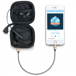 Lenco Fodral med inbyggd powerbank Grå