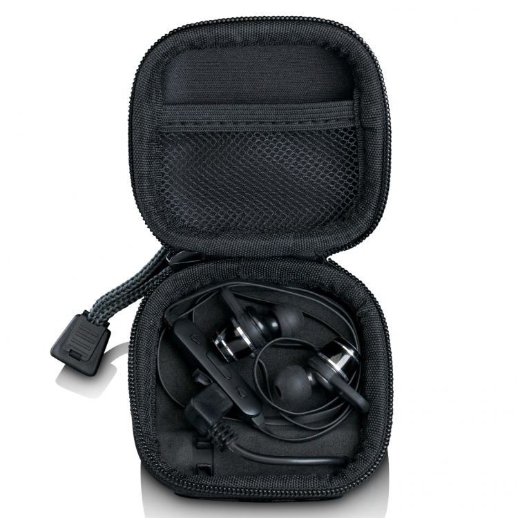 Lenco Fodral med inbyggd powerbank Grå