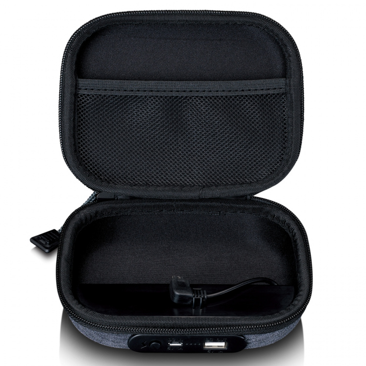 Lenco Fodral med inbyggd powerbank Grå Lenco Fodral med inbyggd powerbank Grå