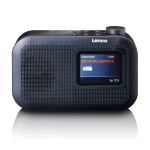 Lenco Bärbar DAB+/FM-radio med Bluetooth® färgdisplay batteri Svart Lenco Bärbar DAB+/FM-radio med Bluetooth® färgdisplay batteri Svart