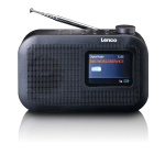 Lenco Bärbar DAB+/FM-radio med Bluetooth® färgdisplay batteri Svart Lenco Bärbar DAB+/FM-radio med Bluetooth® färgdisplay batteri Svart