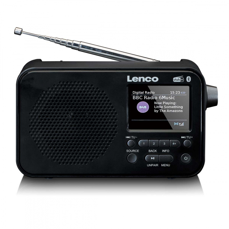 Lenco Bärbar DAB+ FM-radio med Bluetooth® 2,4