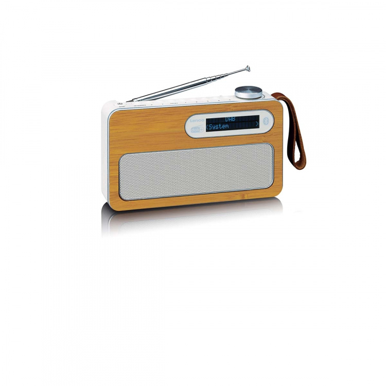 Lenco Bärbar DAB+ radio med Bluetooth® Miljövänlig bambu Lenco Bärbar DAB+ radio med Bluetooth® Miljövänlig bambu