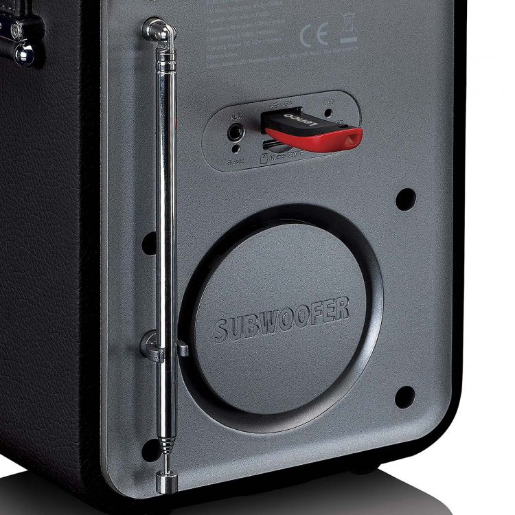 Lenco Bärbar DAB+ FM-radio med Bluetooth® och AUX-ingång, uppladdningsbart batteri Svart Lenco Bärbar DAB+ FM-radio med Bluetooth® och AUX-ingång, uppladdningsbart batteri Svart