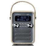 Lenco Bärbar DAB+ FM-radio med Bluetooth® och AUX-ingång, uppladdningsbart batteri Taupe Lenco Bärbar DAB+ FM-radio med Bluetooth® och AUX-ingång, uppladdningsbart batteri Taupe