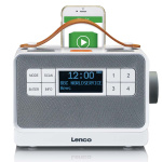 Lenco Bärbar FM/DAB+ radio med stora knappar och 