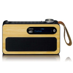 Lenco Bärbar DAB+/ FM-radio med Bluetooth® Bamboo Black Lenco Bärbar DAB+/ FM-radio med Bluetooth® Bamboo Black