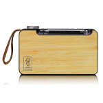 Lenco Bärbar DAB+/ FM-radio med Bluetooth® Bamboo Black Lenco Bärbar DAB+/ FM-radio med Bluetooth® Bamboo Black