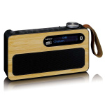 Lenco Bärbar DAB+/ FM-radio med Bluetooth® Bamboo Black Lenco Bärbar DAB+/ FM-radio med Bluetooth® Bamboo Black