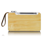 Lenco Bärbar DAB+/ FM-radio med Bluetooth® Bamboo White Lenco Bärbar DAB+/ FM-radio med Bluetooth® Bamboo White