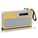 Lenco Bärbar DAB+/ FM-radio med Bluetooth® Bamboo White Lenco Bärbar DAB+/ FM-radio med Bluetooth® Bamboo White