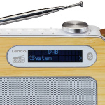 Lenco Bärbar DAB+/ FM-radio med Bluetooth® Bamboo White Lenco Bärbar DAB+/ FM-radio med Bluetooth® Bamboo White