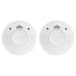 Alecto Rökdetektor med 10 års drifttid för batteri och sensor 2-pack Vit