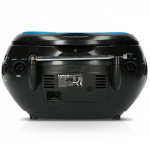 Lenco Bärbar FM-radio med CD Blå / Svart Lenco Bärbar FM-radio med CD Blå / Svart