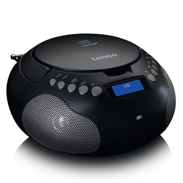 Lenco Boombox med DAB+/ FM-radio och Bluetooth® Svart