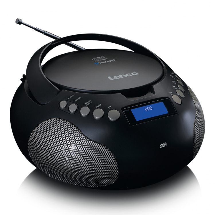 Lenco Boombox med DAB+/ FM-radio och Bluetooth® Svart