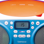 Lenco Bärbar FM-radio och CD/USB-spelare Flerfärgad
