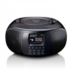 Lenco Portabel internetradio med DAB+/FM, Bluetooth®, CD-spelare och stor LCD-färgdisplay Svart Lenco Portabel internetradio med DAB+/FM, Bluetooth®, CD-spelare och stor LCD-färgdisplay Svart