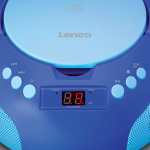 Lenco Bärbar radio/CD-spelare med mikrofon Blå Lenco Bärbar radio/CD-spelare med mikrofon Blå