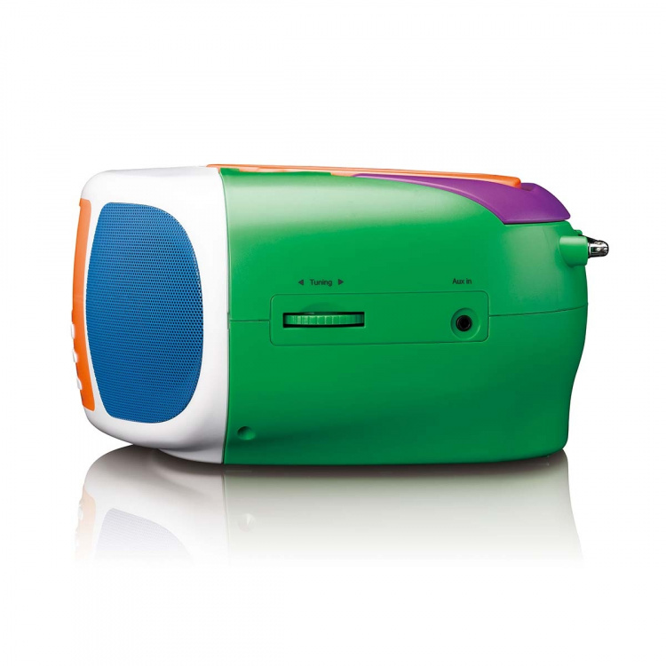 Lenco Bärbar DAB+/FM-radio med Bluetooth®, CD-spelare och stor LCD-färgdisplay Glada färger för barn